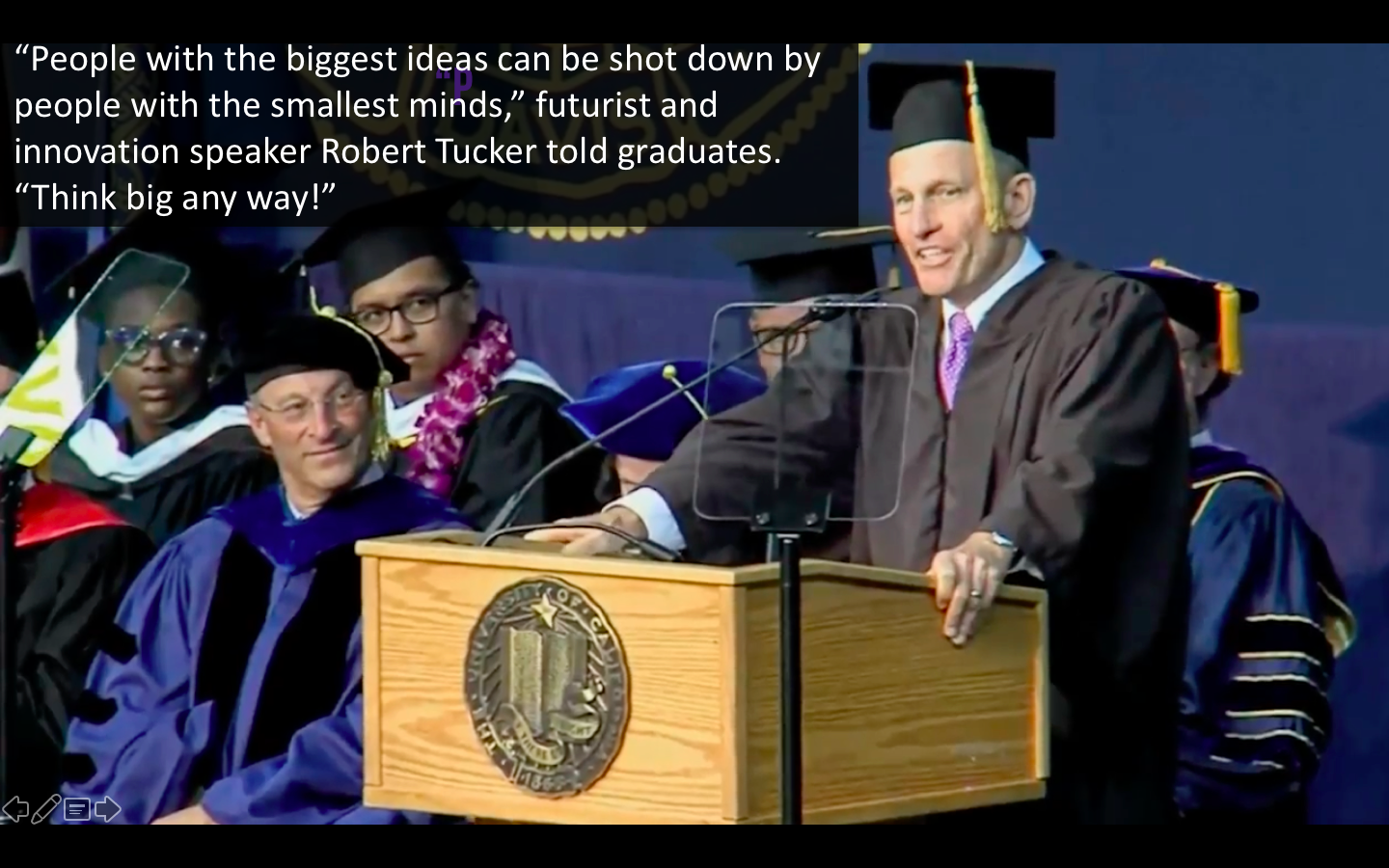 Finally, A Commencement Speech About Innovation and Creativity