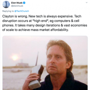 Elon disruption tweet